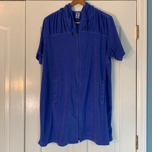 Swimsuits for all TerryCloth Blue Coverup Size 18/20